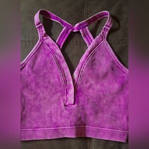 Kali Rose Boutique  Ribbed 4 Button Bralette Women’s Size 1x/2x Sun Washed Pink